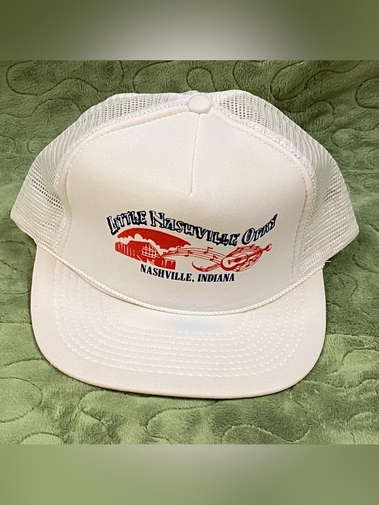Gold metal headwear Other - Vintage SnapBack Trucker Hat w Rope, Little Nashville Opry, White Mesh